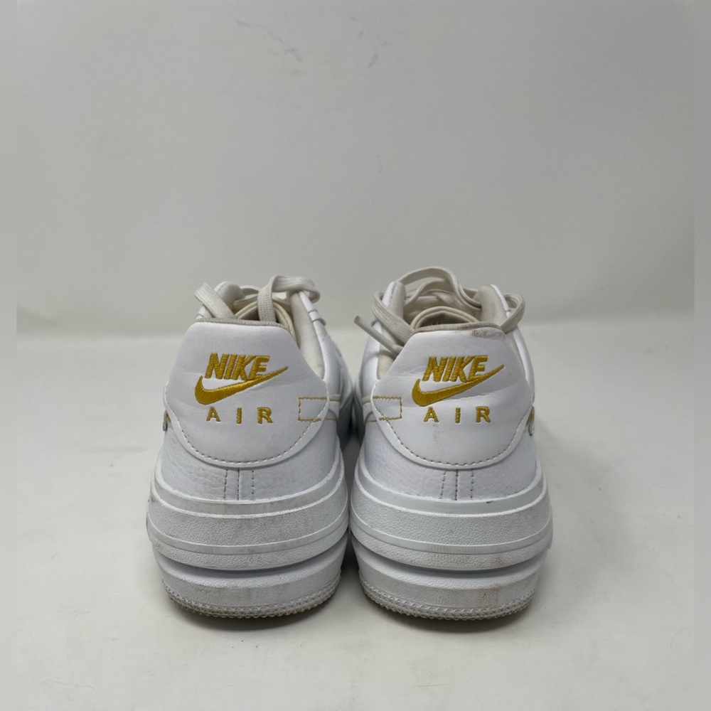 Nike Air Force 1 Platform White Yellow Ochre DJ9946-102 Size 8 - Picture 6 of 8
